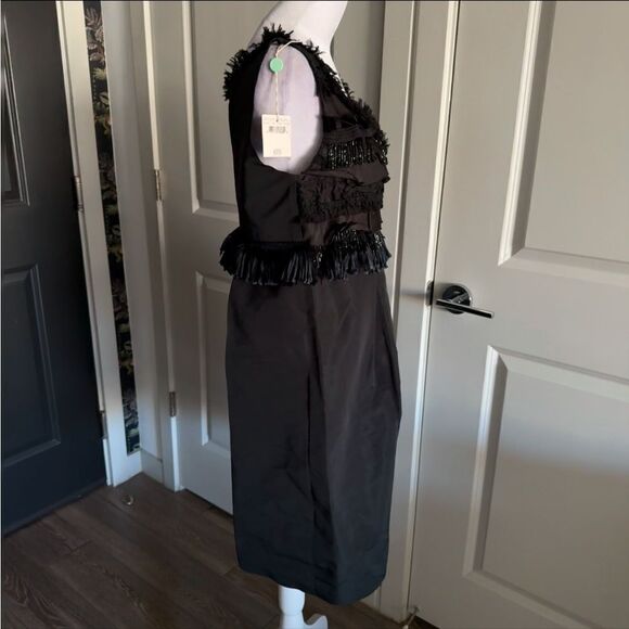 NWT Vintage 90s Moschino Cheap and Chic Black Cocktail Dress Size IT 44 US 10 - Picture 2 of 11